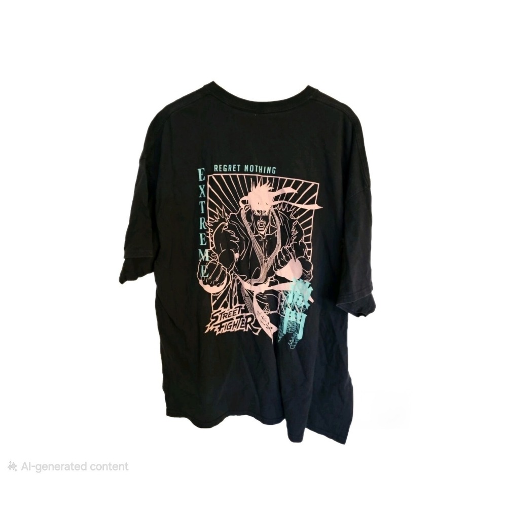 Street Fighter‎ T shirt Size 2XL Two Monkeys Graphic black